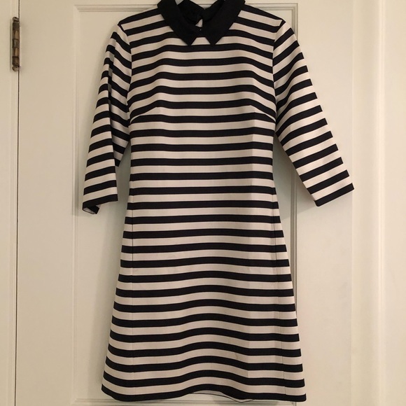 Lands' End Dresses & Skirts - Black/White stripped dress (Canvas by Lands’ End)